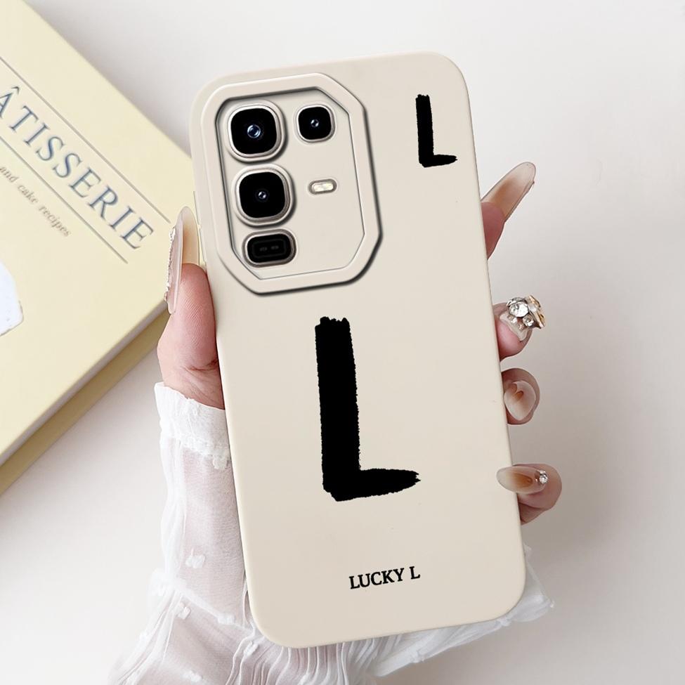 6.78" For Infinix Note 50s Case X6870 Silicone Simple Fashion Letters Painted Shockproof Bumper For Infinix Note 50s Back Cover