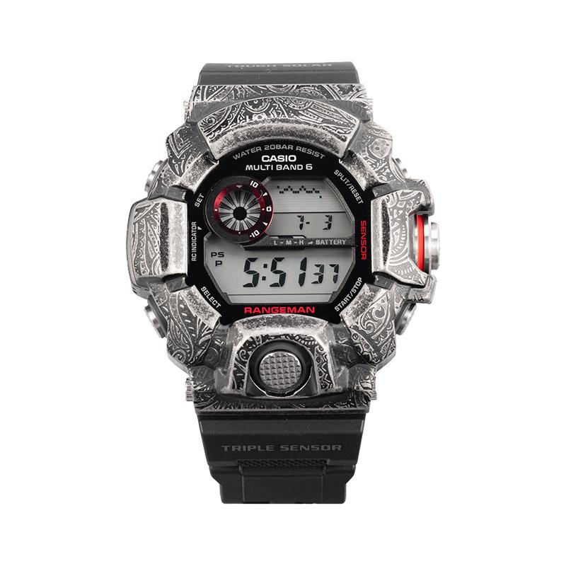 

CASIO Custom Collection Solar Quartz Movement Resin Strap Watch Unisex Black Dial GW-9400-1(Team788--) Black Dial