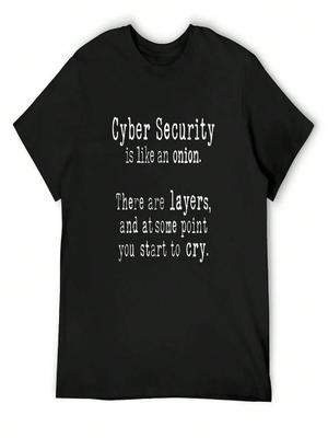 Cybersecurity Is Like An Onion - Gifts For Cybersecurity Professionals T-Shirt Anime Clothes New Edition Mens T Shirt Graphic
