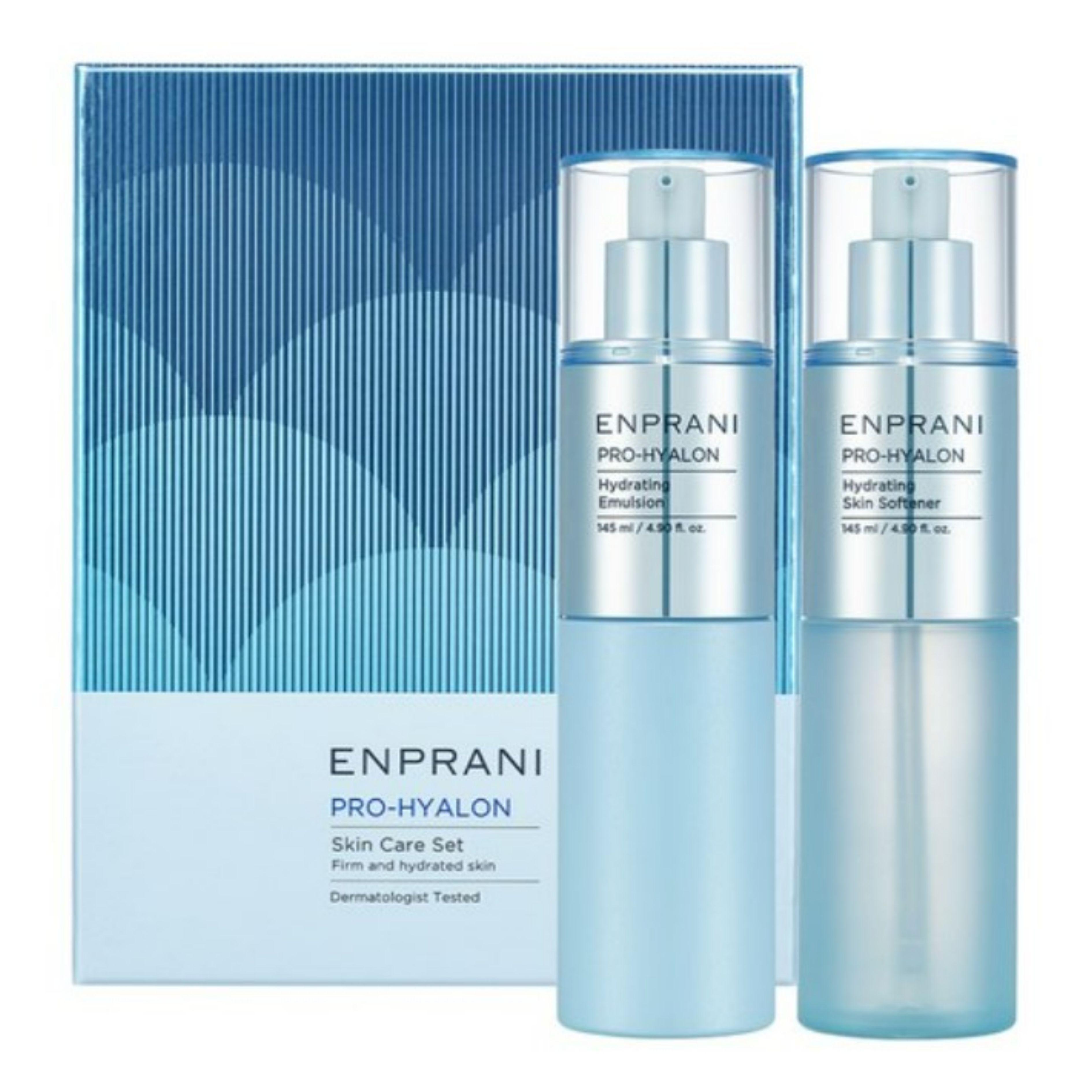 Enprani Pro Hyaluron Hydrating Skincare Set Toner & Emulsion Deep Moisture Care Set 145ml + 50ml + 145ml + 50ml