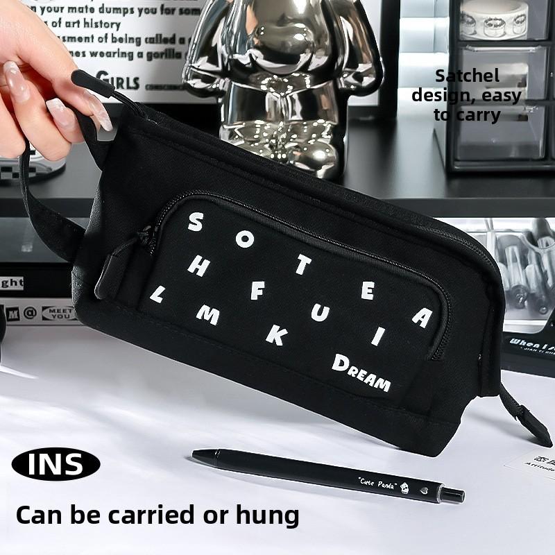 Basic Pencil Case With Large Openings For Stationery Storage And Organization For Students And Adults