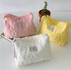 Women 5 Colors Flower Cosmetic Bag Quilted Cotton Soft Makeup Case Pouch Zipper Large Toiletry Bags For Girl  Travel Makeup Bag