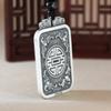 Necklace Pixiu Solid Domineering Men's Square Tag Pendant