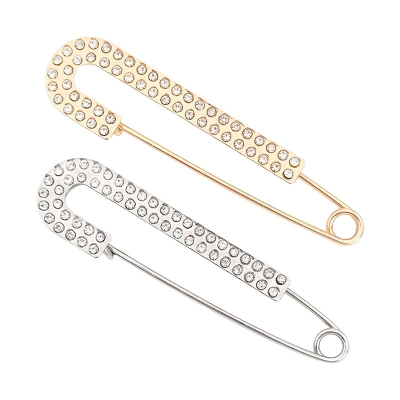 Rhinestones Waist Cinching Clip For Sweaters Coats Metal Decorative Brooch Pin Scarf Accessories Sparkling Decoration