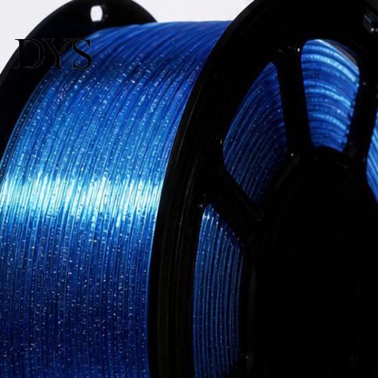 Strong Toughness PETG Filament Glitter 3D Printer 1.75mm, Dimensional Accuracy +/-0.02mm, 1KG Spool, Moisture-Proof Sealed High Transmittance