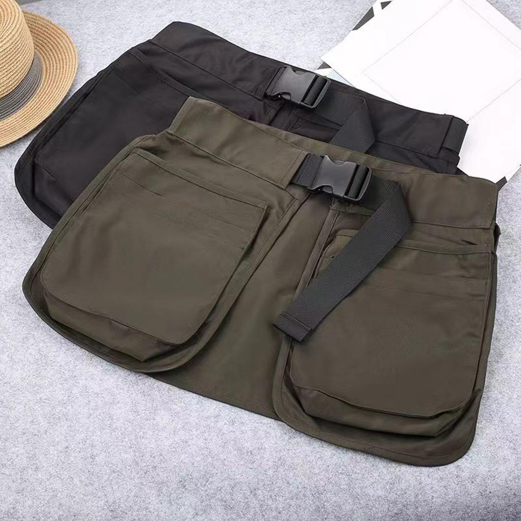 Adjustable Waistband Gardening Waist Belt Apron Bag with Multiple Pockets for Tool Storage Carpenters Utility Tool Bag