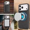 For iPhone 17 Pro Case Compatible with MagSafe Ultra Thin Card Holder PU Leather Coated TPU Cover