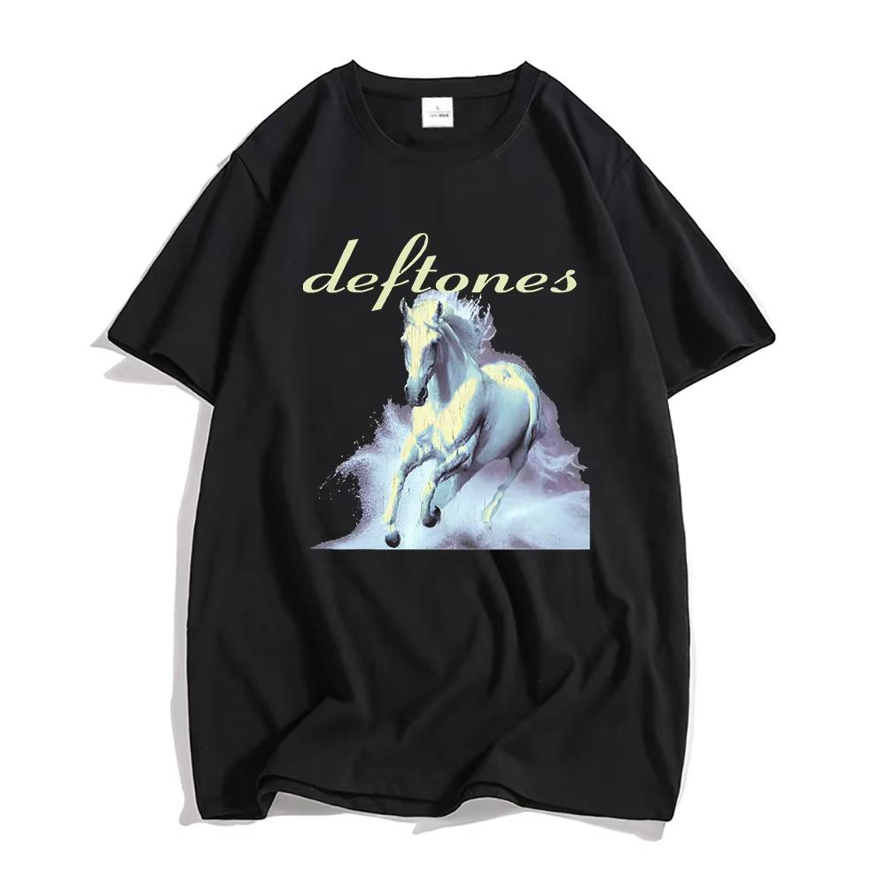 

Deftones Rock Band Men Printing Tshirts Women Clothes Casual Short Sleeve Comfortable T-shirt Unisex Streetwear Graphic Tees Top M