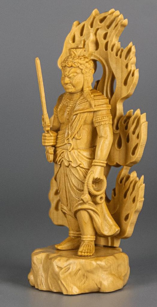 Buddhist statue of Acala in the year of the made of total height 10cm Protection from guardian deity of the twelve zodiac guardian Buddha Shingon