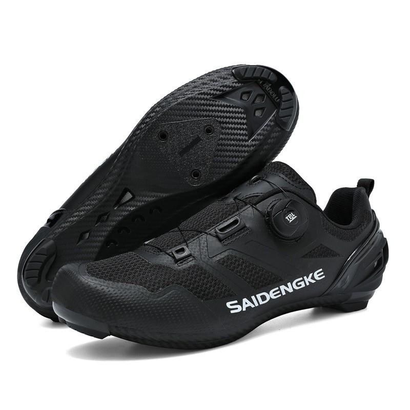 Cycling Shoes Men Women Unisex Road Mountain Bike Non-Lock Hard Sole Breathable Flyknit Bicycle
