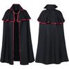 Halloween Cosplay Long Cape Vampires Cape with Chain Witch Cape Medieval Cloak Halloween Costumes Cape