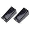 Solar Outdoor Wall Lights Waterproofing White Warm 2 Color   LED Solar Lights for Outdoor Stairs Pathways and Gate Posts