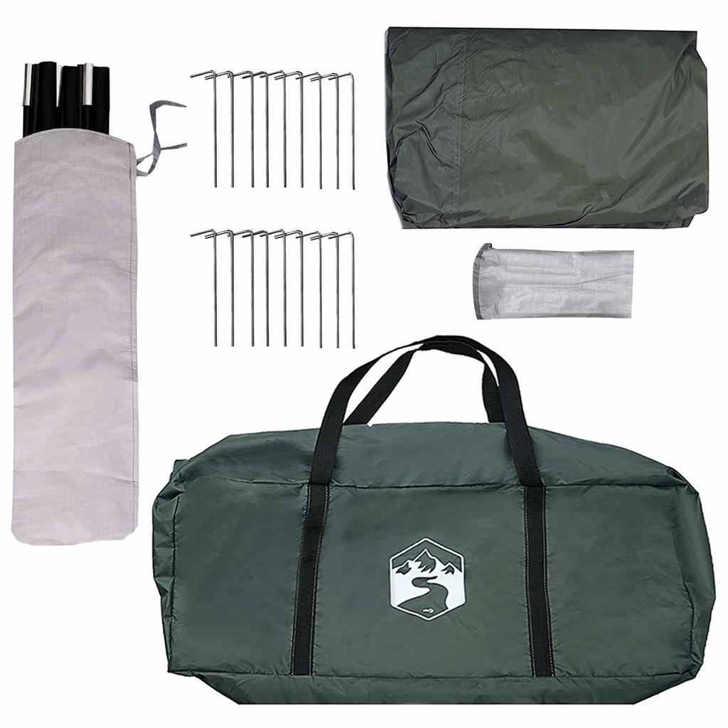Family Tent Army Green 600 x 400 x 268 cm Polyester and Steel