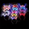 Letter LED Glow Headpiece LED Glow New Year Headdress Cute 2024 Happy New Year Headband  Girl
