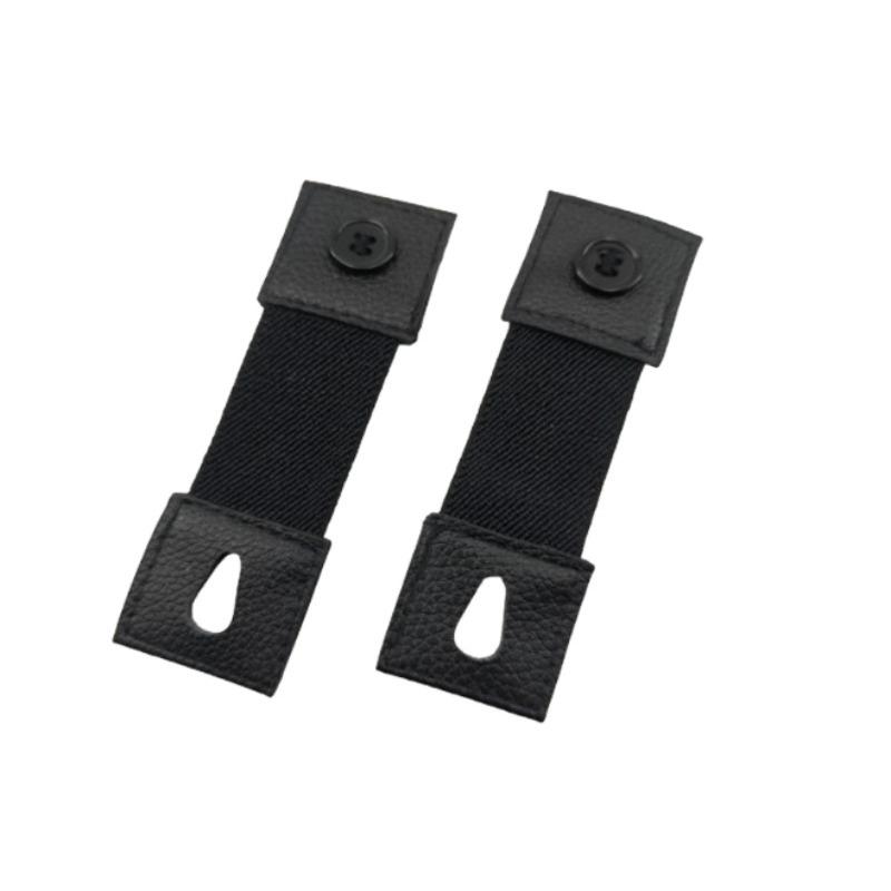 Adjustable Elastic Shirt Sleeve Bands with Non-Slip Cuff Holders -Fixed Button Closure for Men's Formal & Casual Attire