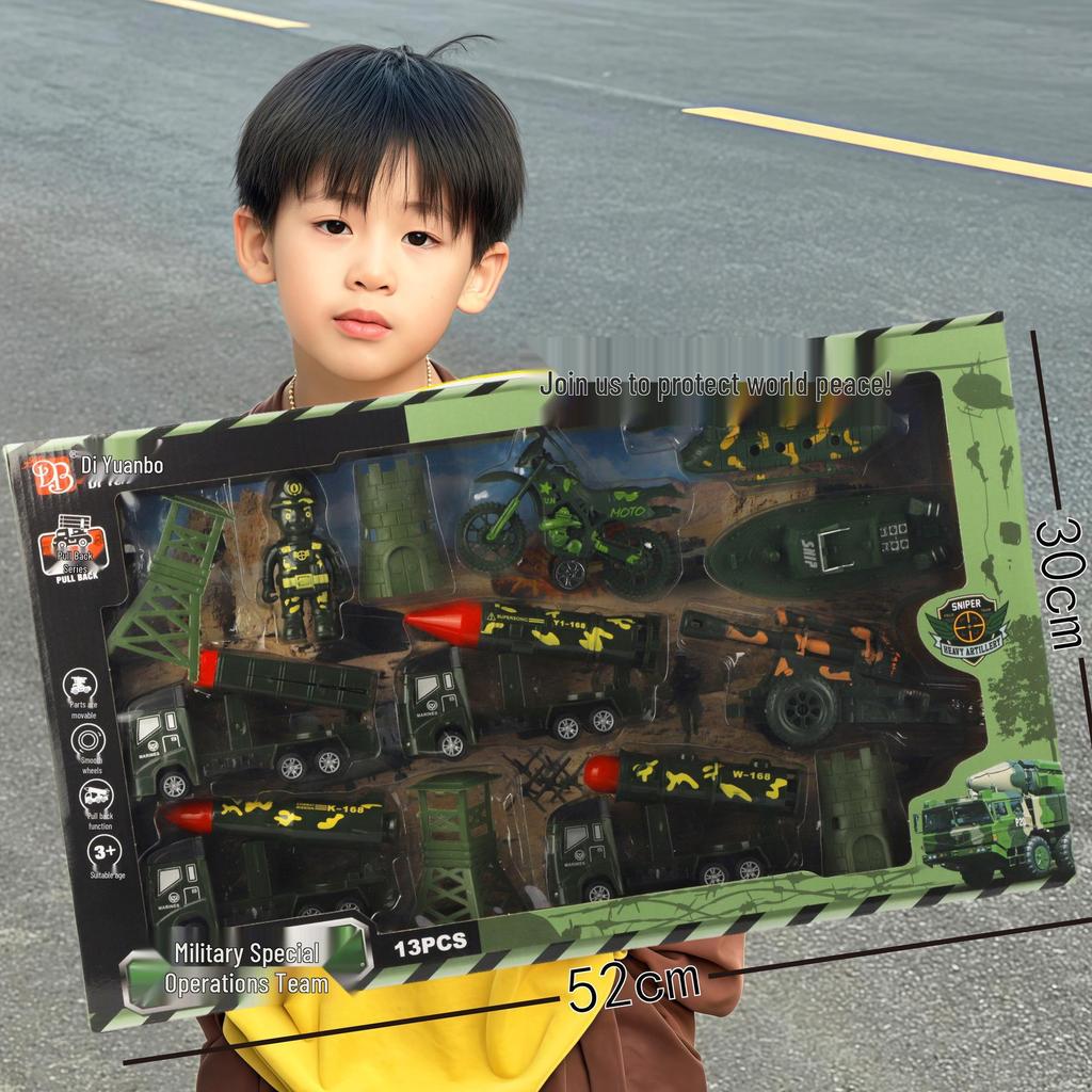 Free Shipping Pull-Back Construction & Firefighting Vehicle Toy Set for Boys - Ideal Gifts for Kindergarten Students