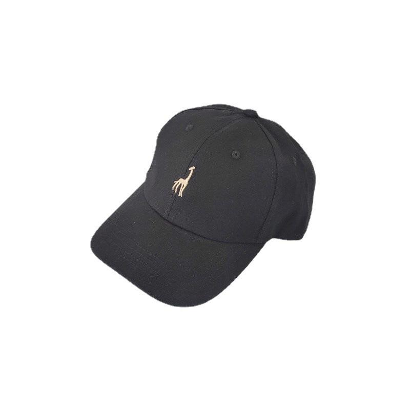 Korean Style Brand Versatile Embroidered Deer Baseball Cap for Women Japanese Niche Soft Top Round Face Student Baseball Cap for Men