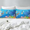 Meeres Tier Laken Haie Oktopus Schildkröten Korallen Laken Bettwäsche Sets Geeignet Für Kinderzimmer Dekoration