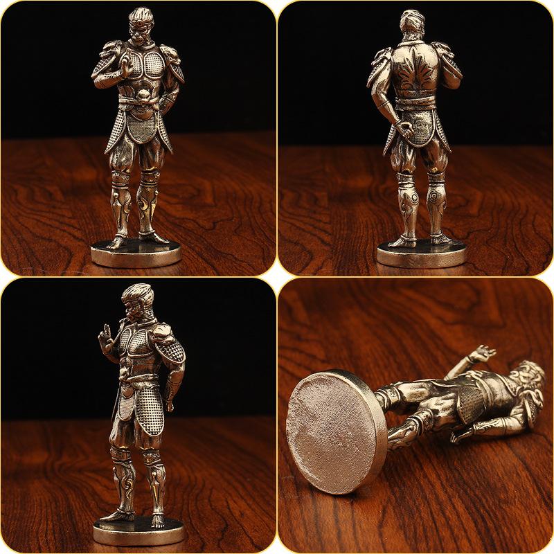 Black Myth Wukong Great Sage Return Animation Model Tide Play Game Sun Wukong Figure Small Bronze Metal Crafts