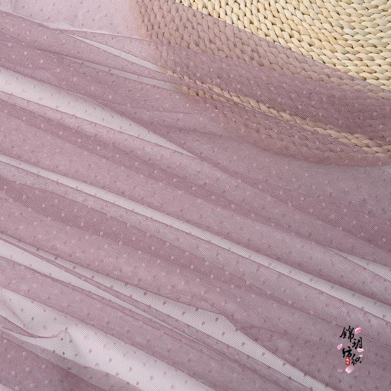 Ύφασμα Φόρεμα Μόδας Γυναικείο Δαντελωτό Δίχτυ με Πουά