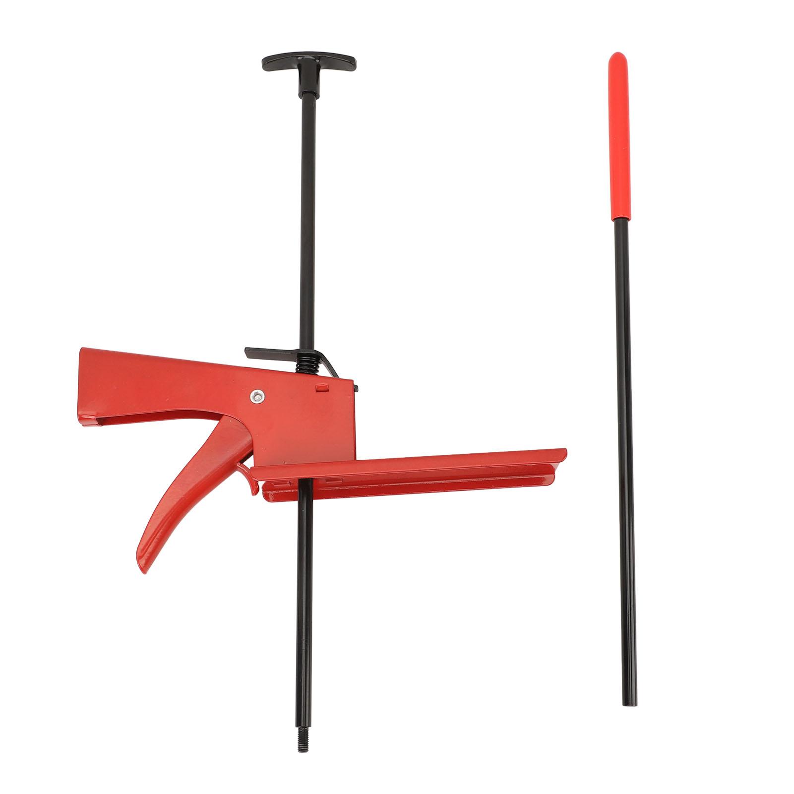 

28-дюймовый депрессор педали тормоза, выравнивание колес, депрессор педали тормоза, регулируемый противоскользящий депрессор педали, инструмент для ремонта автомобиля красный