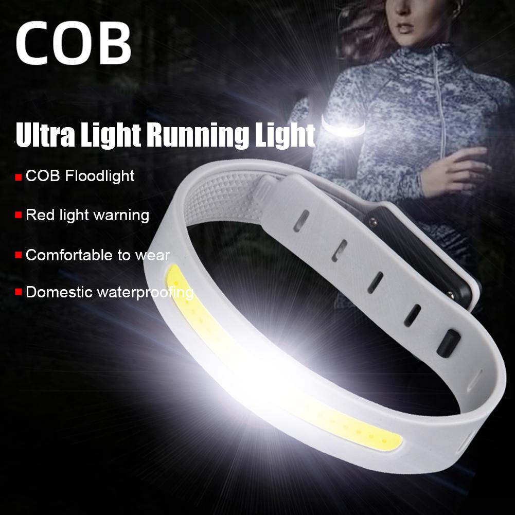 Led Wrist Lamp Type-C USB Rechargeable COB LED Armband Light 500LM Night Running Hiking Camping Light IPX4 Waterproof Flashlight