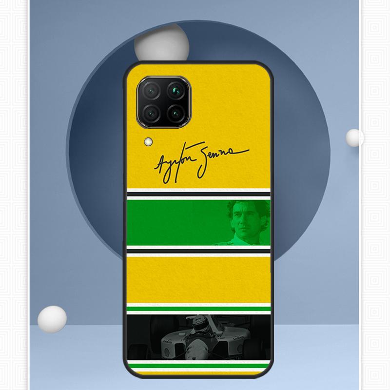 Ayrton Senna F1 For Huawei Nova Y91 Y60 Y70 Y72 Y90 Y61 12s 12i 11i 8i 10 9 SE P20 P40 Lite P30 P60 Pro Case