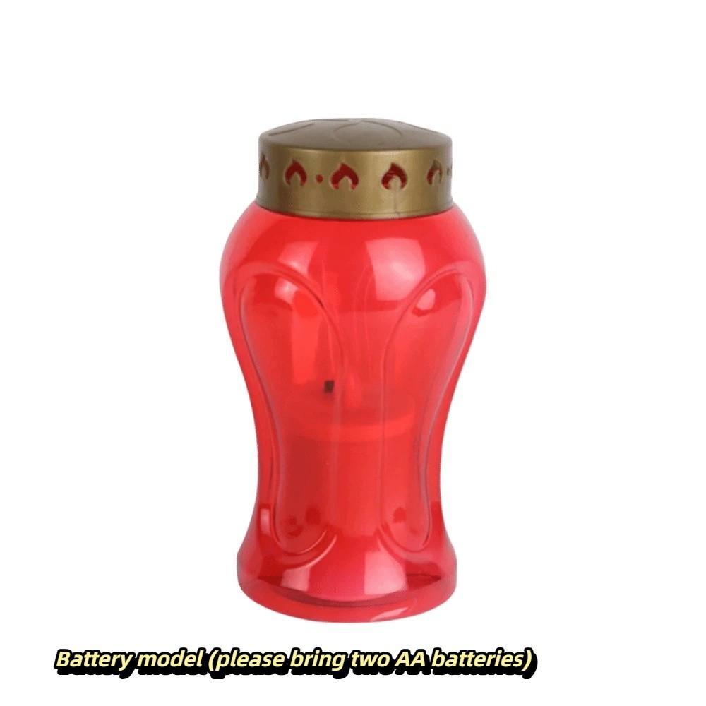 Flameless Memorial Grave Light AA Battery Powered DIY Assembly Kit Flameless Prayer Lamp Yard