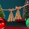 Orecchini Pendenti Albero di Natale Colorati con Fiocco di Strass Orecchino Pendente Albero di Natale Raffinato Gioiello Regalo per Festa per Donne Uomini