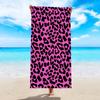 1 Stück modisches Strandtuch mit Farbverlauf und Leopardenmuster, multifunktionales Strandtuch für Outdoor-Sport und Schwimmen