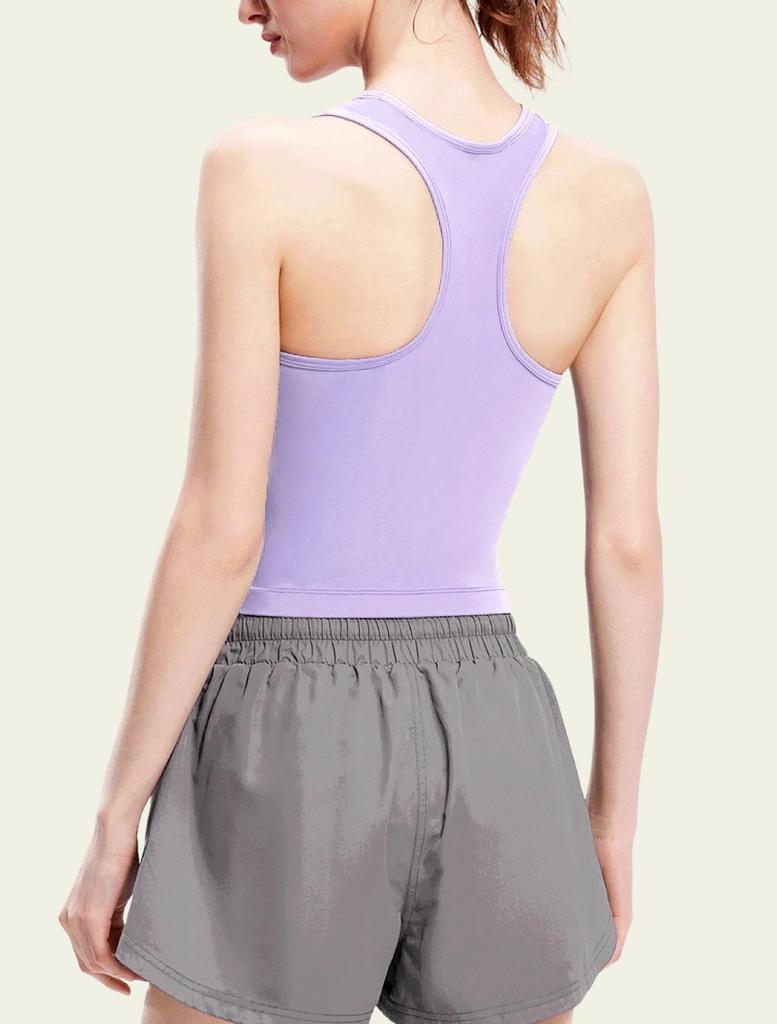 One-Piece Sports Bra with Shock-Absorbing Pads - Pilates & Fitness Vest