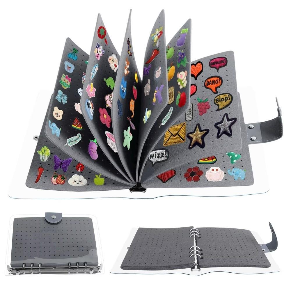 8 Seiten Broschen-Display-Board Staubdichter Abzeichen-Charms-Organizer Schmuck-Organizer