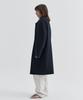 EZIO Cashmere Blend Handmade Mac Coat_Navy