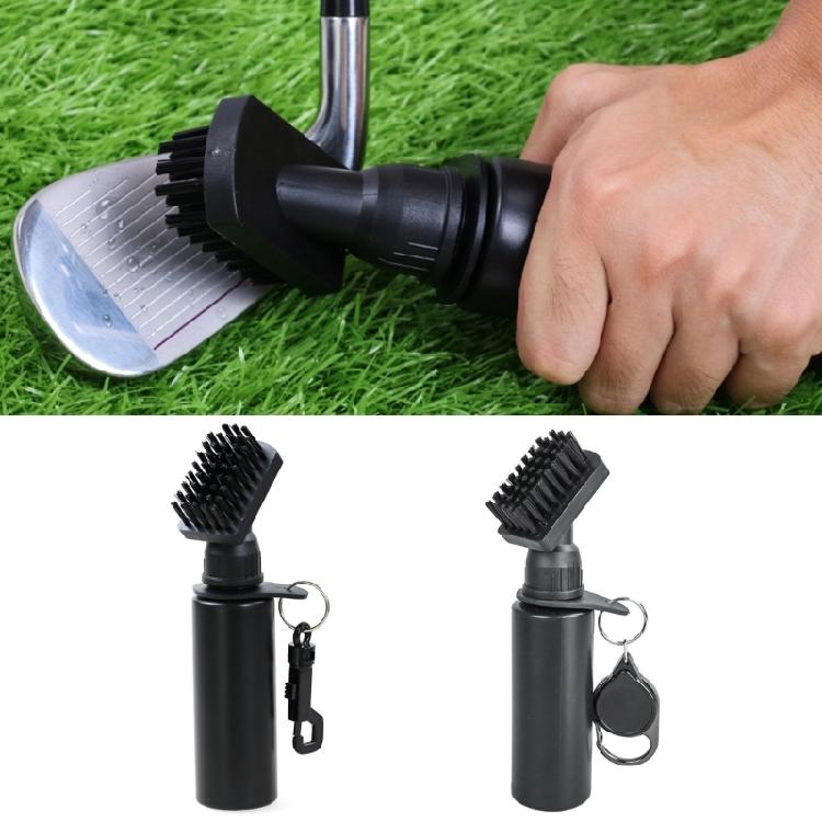 Golf Cleaner Brush with Extrusion Water Bottle and Hook, Golf Brush Golf Cleaning Brush Golf Club Brush Grooves Cleaner