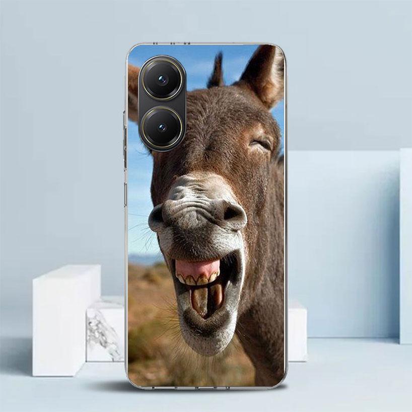 Lustige Esel-Soft-Hülle für Xiaomi Poco F7 Ultra X7 X6 X5 Pro M7 Handyhülle Redmi 15 15C 13 13C 12 12C 10 10C Print Shell Poco X