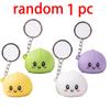New Pinch Dumpling Squishy Toy, Silicone Lights Up Buns, Glowing Baozi Keychains, Emotion Fidgets Toy Creative Christmas Gift