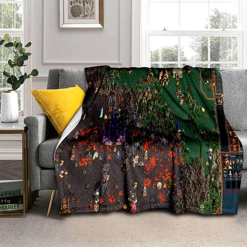 HOMM3 Heroes of Might and Magic Map 29 Style New Treasure Chest Blanket,Soft Throw Blanket for Home Bedroom Bed Sofa Travel Kid
