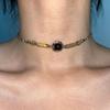 Personality Retro Splicing Tiger's Eye Stone Beads Maillard Leather Rope Choker Necklace for Women Men Punk Trendy Jewelry Gifts