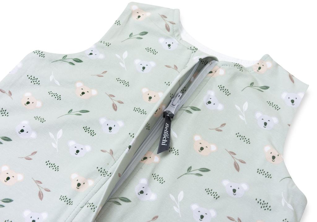 Double-sided Sleeping Bag with Feet for Kids 3-4 Years Old -mint Koala