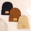 Kids Baby Winter Knit Beanie Warm Soft Wool Hat for Children Cold Weather Protection Autumn Season Comfortable Wear Fashion Cap