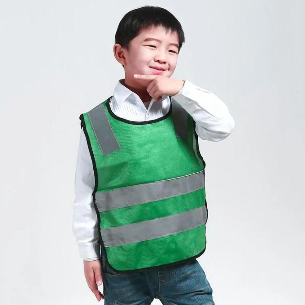 Breathable Reflective Vest Comfortable Traffic Waistcoat Durable Kids Safety Vest  Night