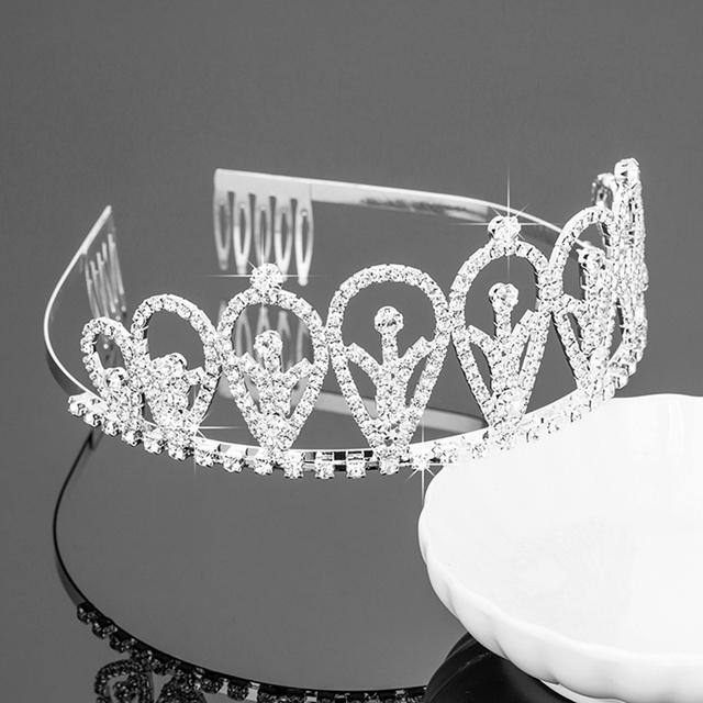 Свадебная корона свадебные украшения головной убор золото и кристаллы стразы аксессуары — фото 9