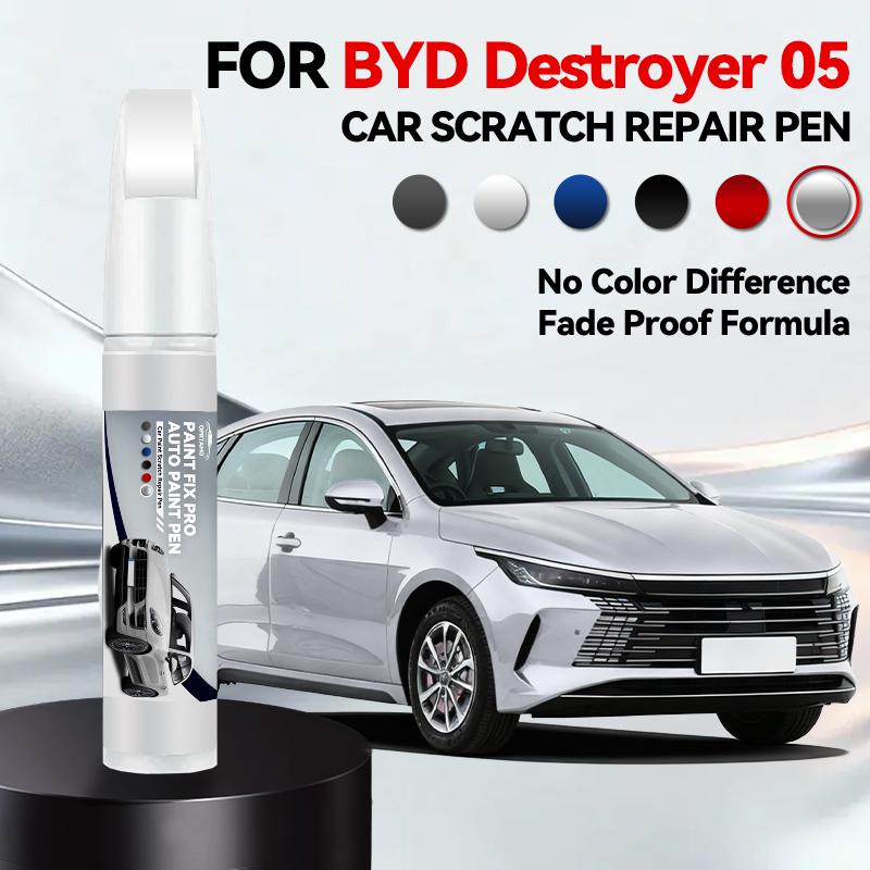 

For BYD Destroyer 05 1996-2026 Paint Repair Pen Touch Up Scratch Remover DIY Auto Accessories Black White срібний