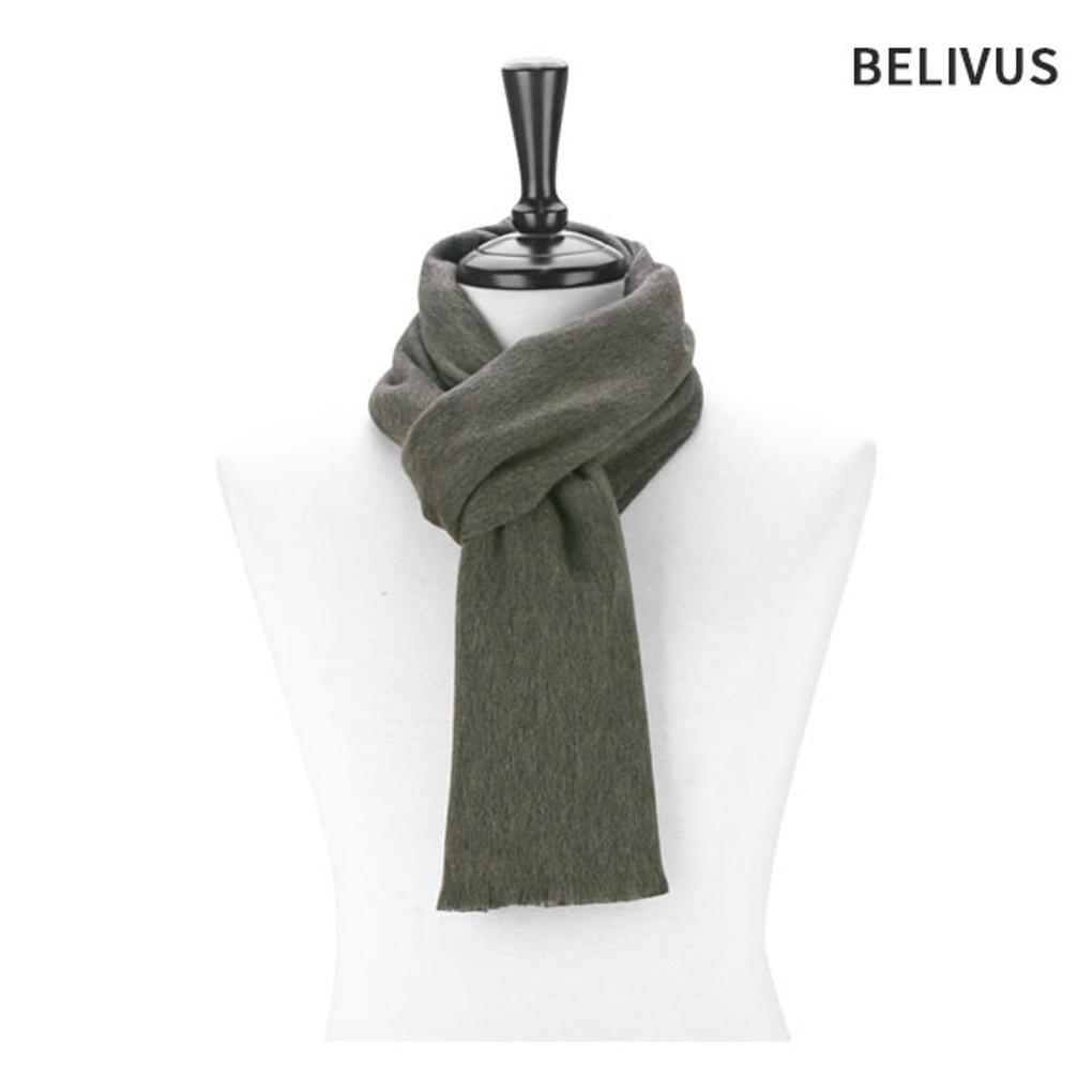 Believers Herren-Schal BDRM036, warmer, einfarbiger Kaschmirschal für Herren