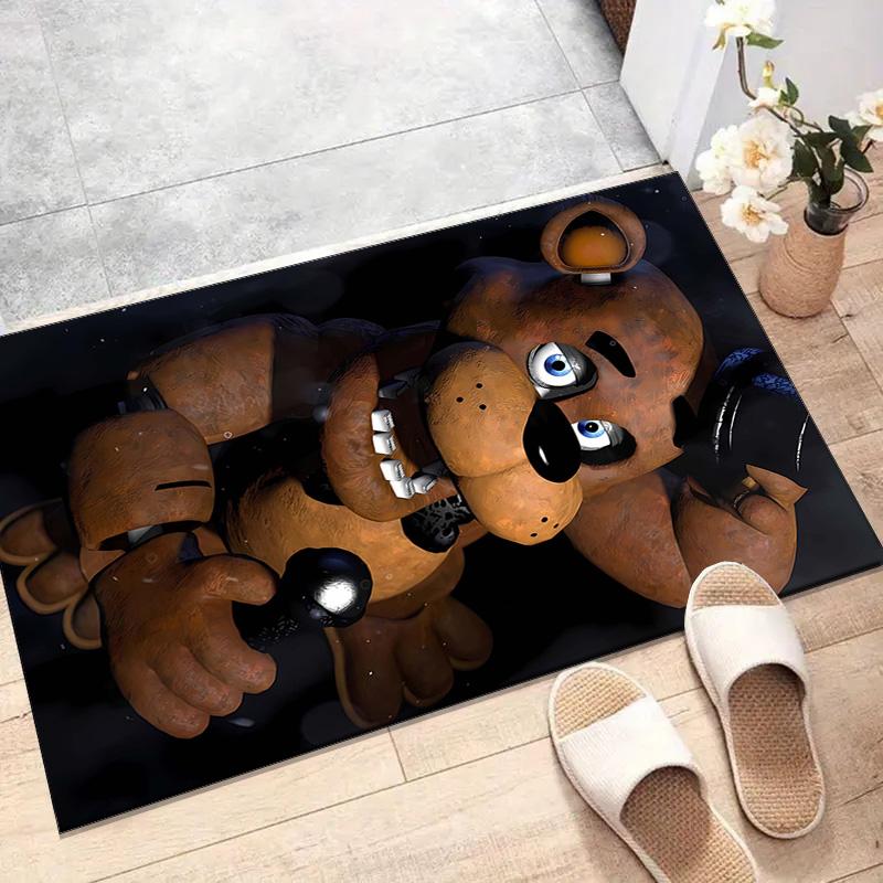 1pc Freddy bear2 Design Printed Area Rug Carpet for Bedroom Living Room Home Decor Rugs Mat Non Slip Mat Rug for Bedside