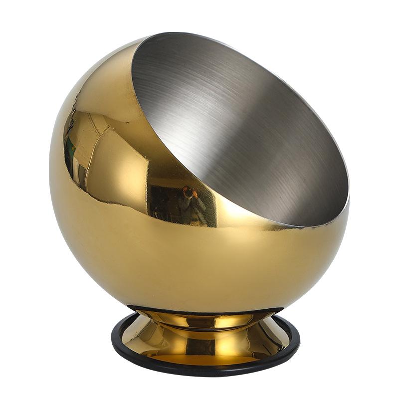 Stainless Steel Slanted Mixing Bowl Set with Lid, Ideal for Seasoning, Sauces & Condiments