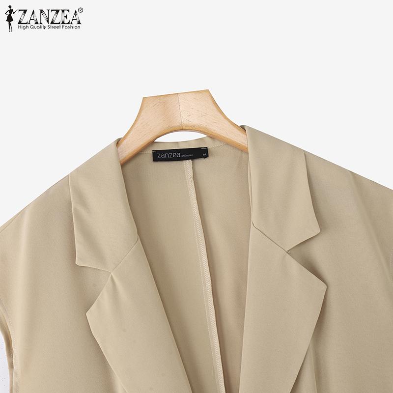 ZANZEA Chaleco Cárdigan de Verano para Mujer Holgado Casual sin Mangas