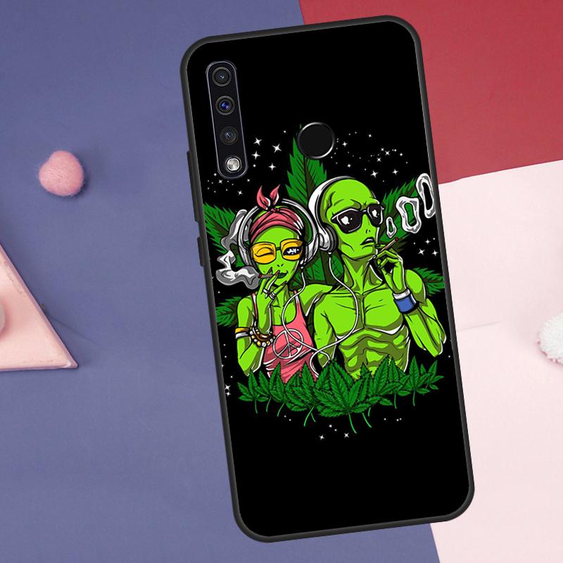 Space Alien Magic Case For Huawei Nova 7i 8i 11i 12i 12s 9 10 SE Y73 Y90 Y70 Y72 Y61 Y91 P30 P40 Lite P60 Pro