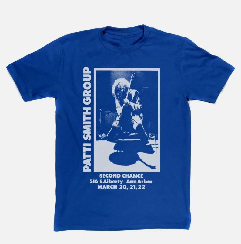 

Patti Smith Group Live In Concert Second Chance T Shirt Full Size S5XL Unisex T-Shirt XXXXL