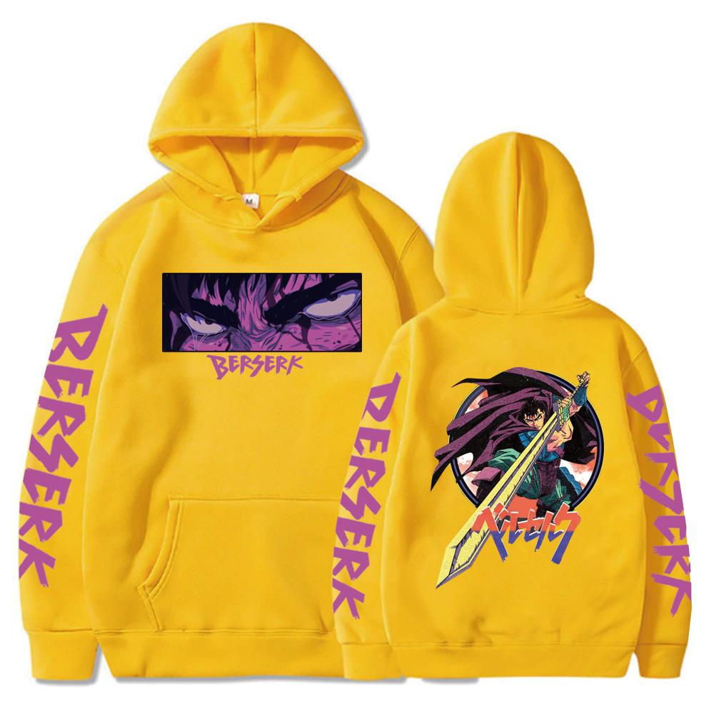 Anime Hoodie Berserk Harajuku Guts Eyes Manga Hoodies Sweatshirt Graphic Winter Pullover Fashion Long Sleeve Hoody